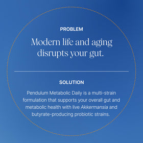 Pendulum a balanced routine Daily capsules sur fond blanc