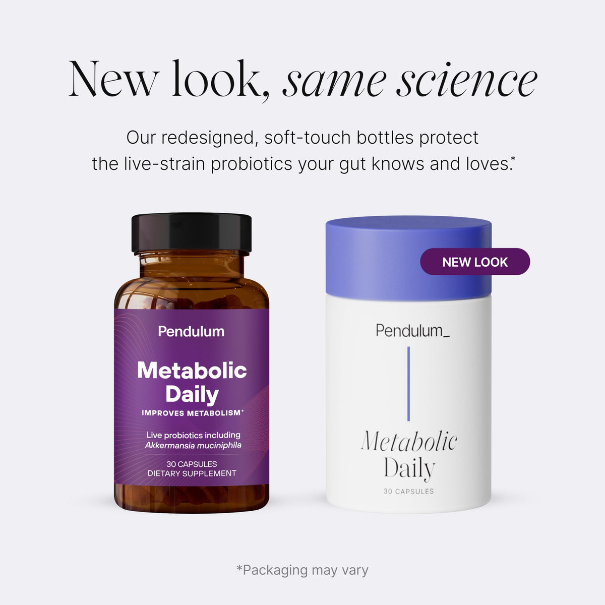 Pendulum a balanced routine Daily capsules sur une table