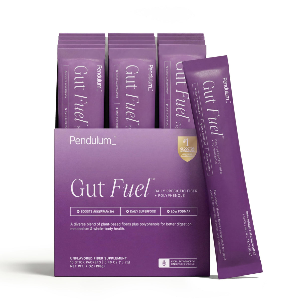 Pendulum Gut Fuel sachets en vue de face