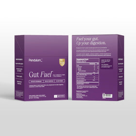 Pendulum Gut Fuel sachets ouverts sur une table