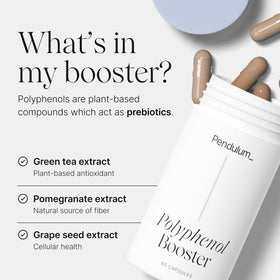 Pendulum Polyphenol support capsules avec étiquette visible