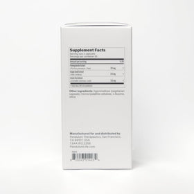 Pendulum Polyphenol support capsules sur un fond neutre