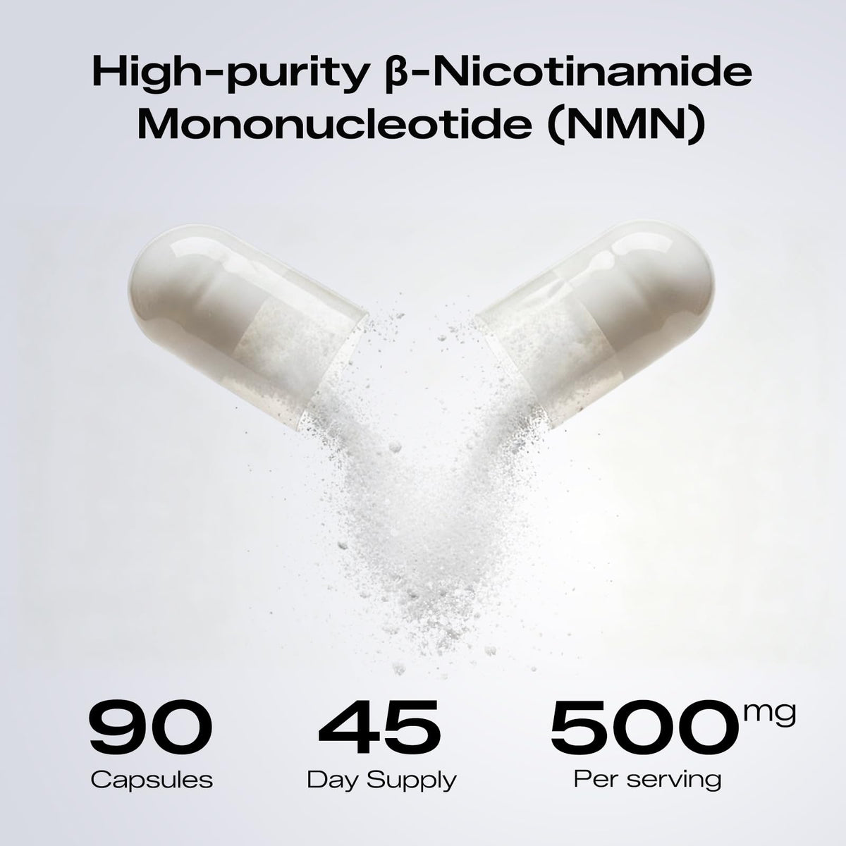 PEPAX NMN 500mg capsules sur fond blanc