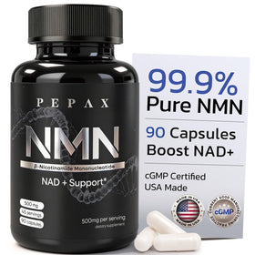 PEPAX NMN 500mg flacon de 90 capsules vu de face