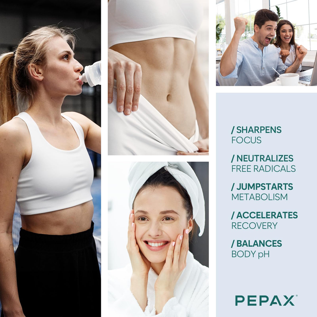 PEPAX Tablettes d'Hydrogène Moléculaire avec un fond de nature