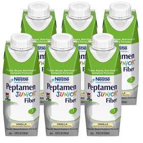 Peptamen Junior Fiber Vanille - Boîte ouverte avec contenants