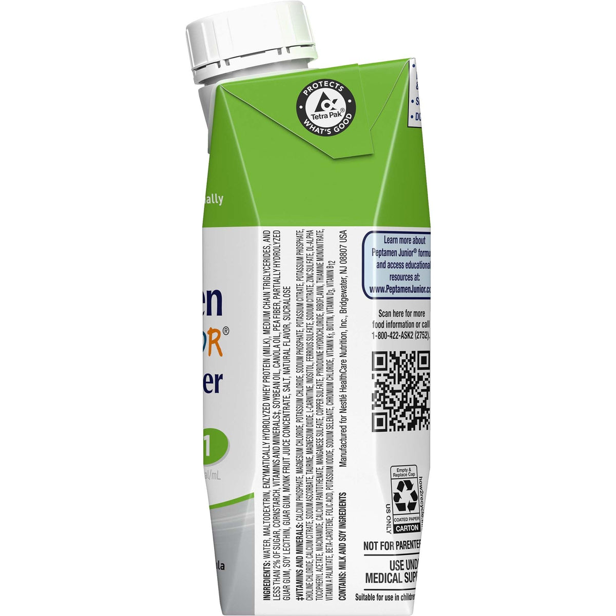 Peptamen Junior Fiber Vanille - Détails de la formule nutritionnelle