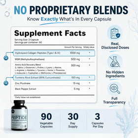 Peptide use Complex Atlantic Naturals avec d'autres compléments alimentaires
