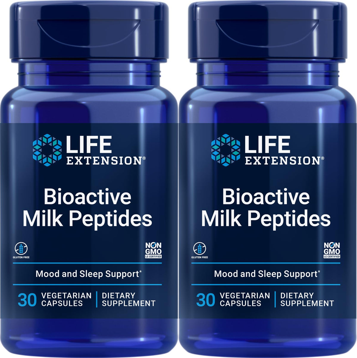 Peptides de Lait Bioactifs Life Extension, 30 capsules végétariennes, pack de 2