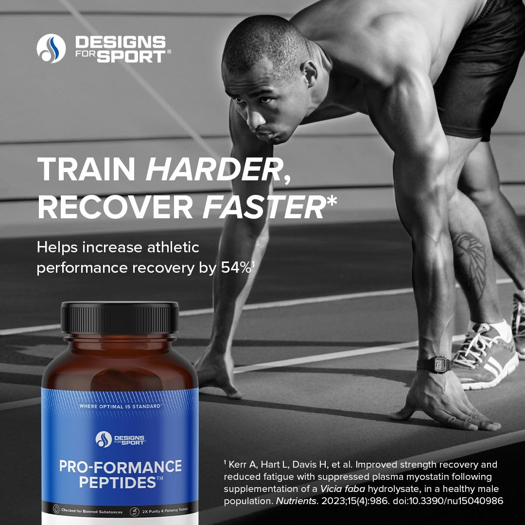 Peptides Pro-Formance de Designs for Sport en capsules, prise en main
