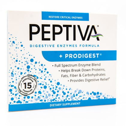 Peptiva Complément Alimentaire Multi-Enzymes 15 Comprimés - vue de face
