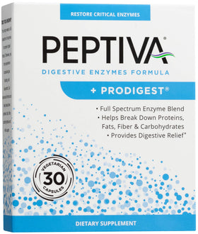 Peptiva Complément Alimentaire Multi-Enzymes 30 Capsules vue de face