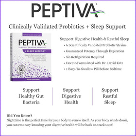 Peptiva Complément Alimentaire Probiotique 30 Capsules vue arrière