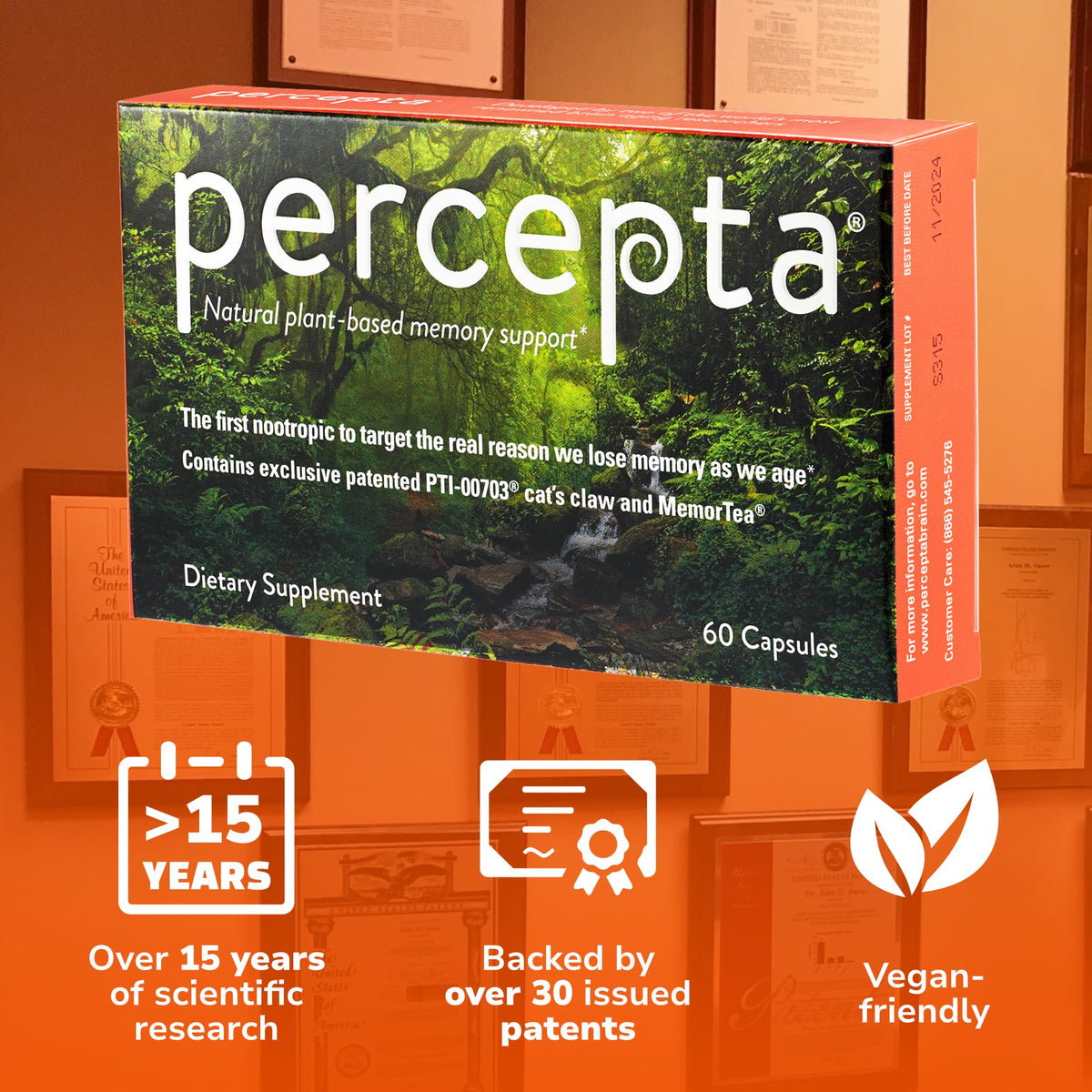 Percepta Complément Alimentaire Soutien Mémoire - emballage
