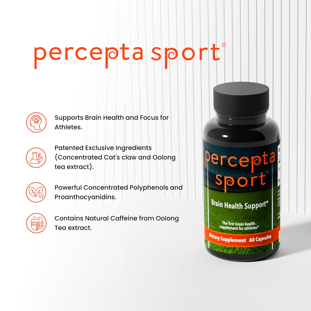 Percepta Sport complément alimentaire en utilisation pendant un entraînement