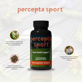 Percepta Sport emballage avec mention des neuroscientifiques