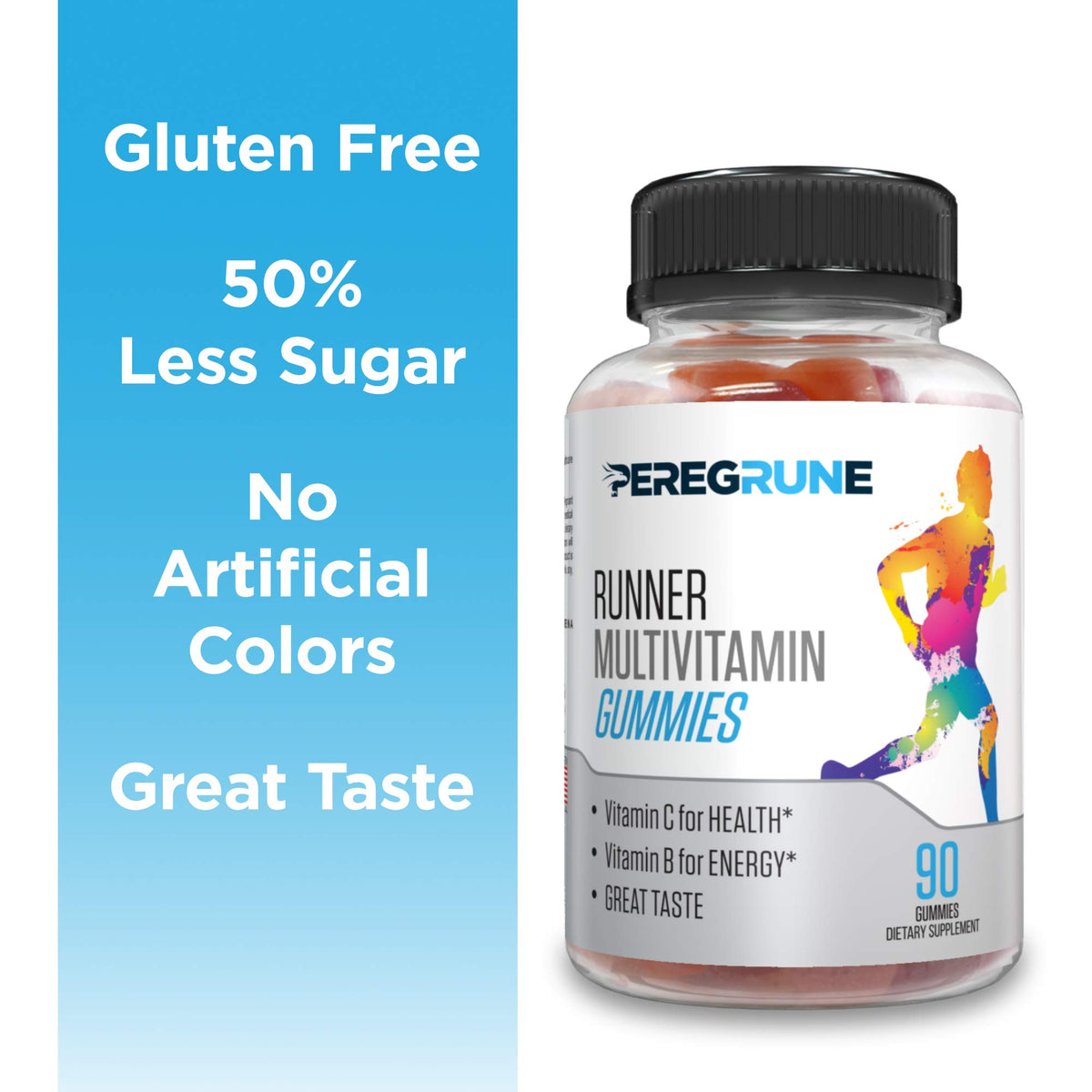 PEREGRUNE gummies avec une cuillère montrant la texture
