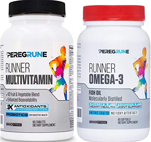 PEREGRUNE Multivitamines et Oméga-3 pour coureurs, boîte avant