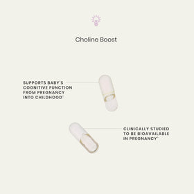 Perelel Choline avec les ingrédients sur l'étiquette