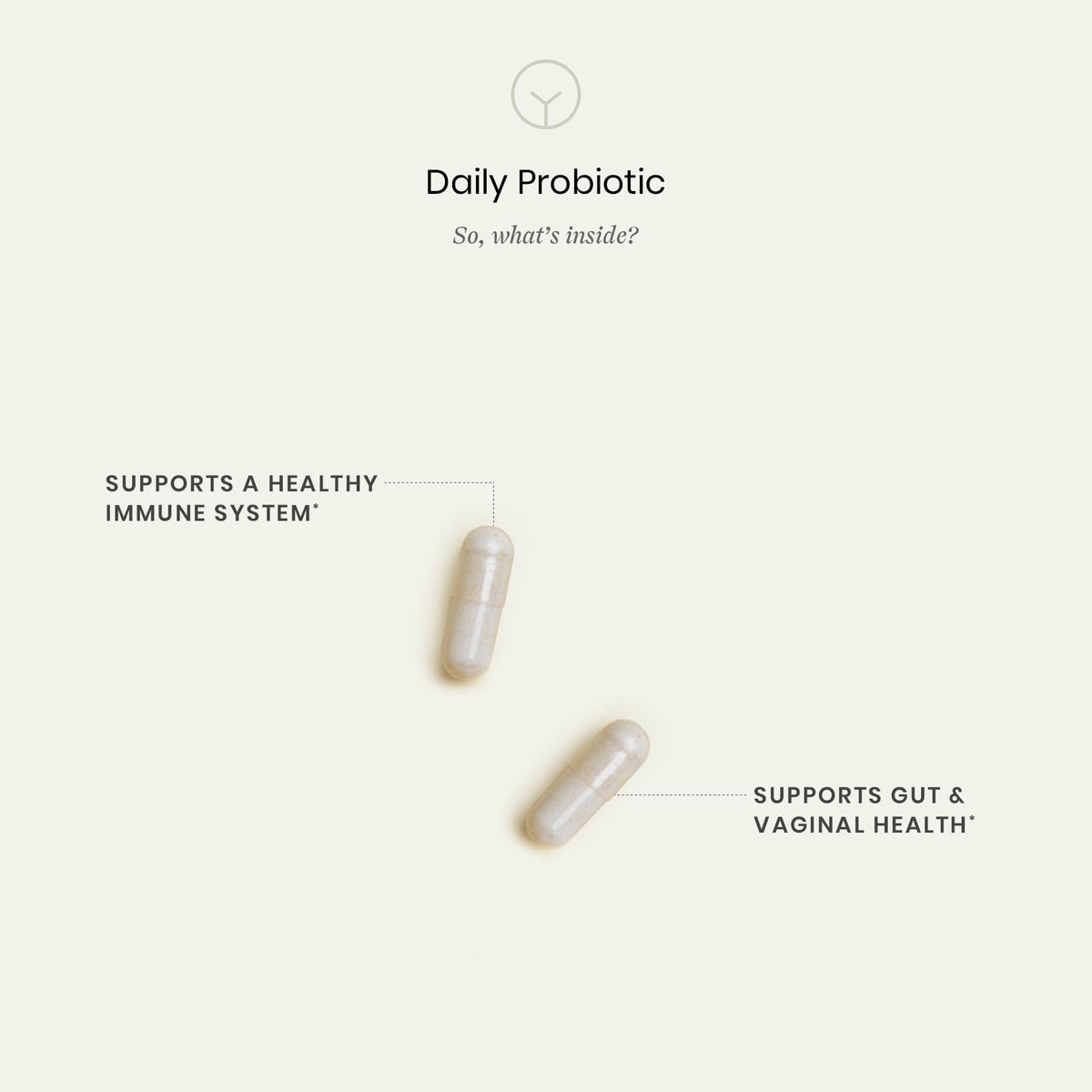 Perelel Complément Alimentaire Probiotique Quotidien - capsules à côté d'un verre d'eau
