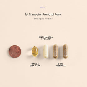 Perelel Pack Prénatal 1er Trimestre sur une table