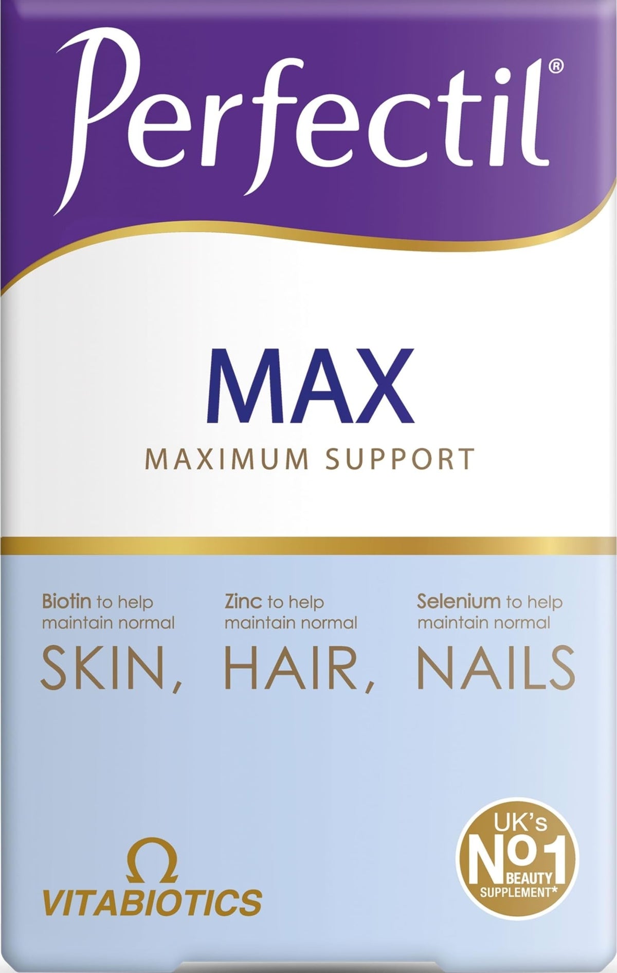 Perfectil Max 84 comprimés vue de face avec emballage