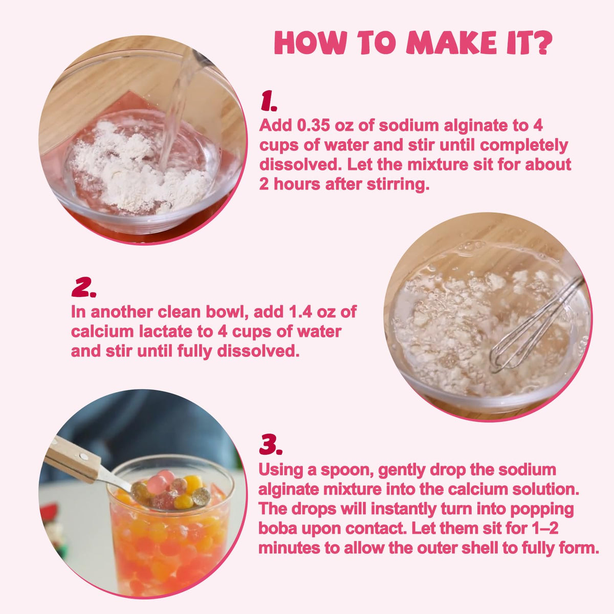 Perles de jus sur un dessert créatif