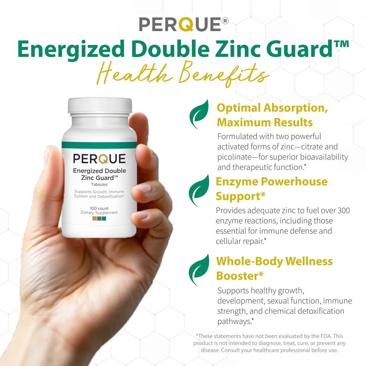 PERQUE Double Zinc Guard 100 comprimés emballage
