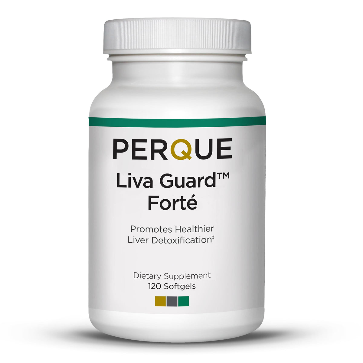PERQUE Liva Guard Forte 120 gélules vue avant avec étiquette