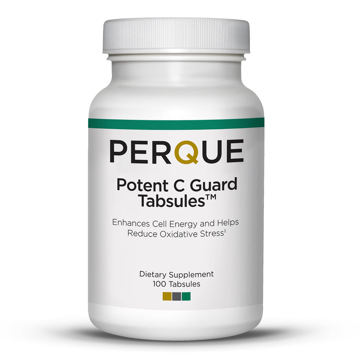 PERQUE Potent C Guard 1000 mg avant et arrière de l'emballage