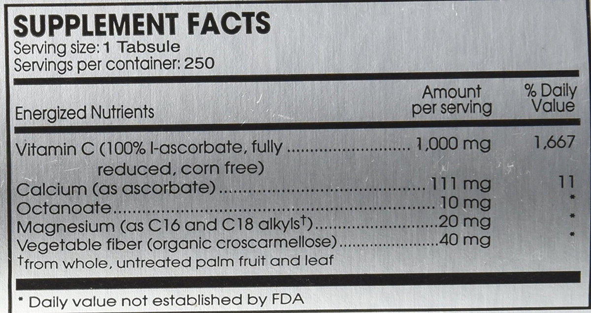 PERQUE Potent C Guard 1000 Mg, emballage et informations sur le produit