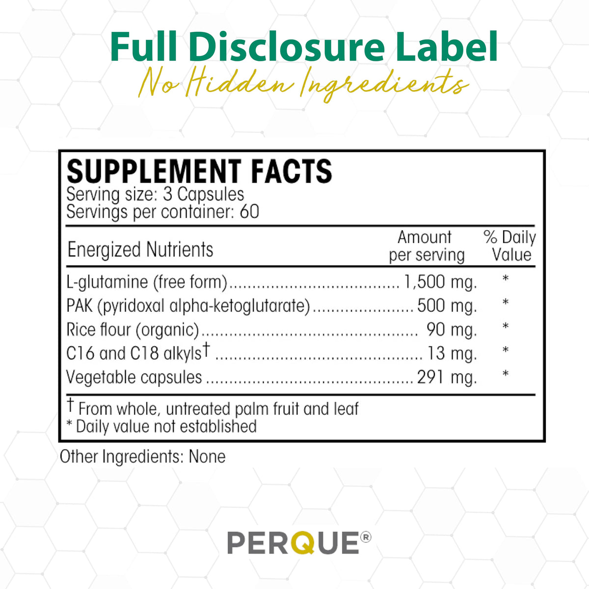 PERQUE use/Pak Guard 60 Capsules avec des éléments naturels