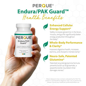 PERQUE use/Pak Guard 60 Capsules vue arrière avec ingrédients