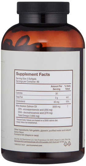 Perricone MD Omega-3 Complément Alimentaire capsules à l'intérieur de la boîte