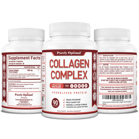 Personne prenant une capsule de collagène Purely Optimal