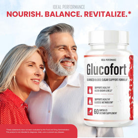 Personne prenant une capsule Glucofort dans un cadre quotidien