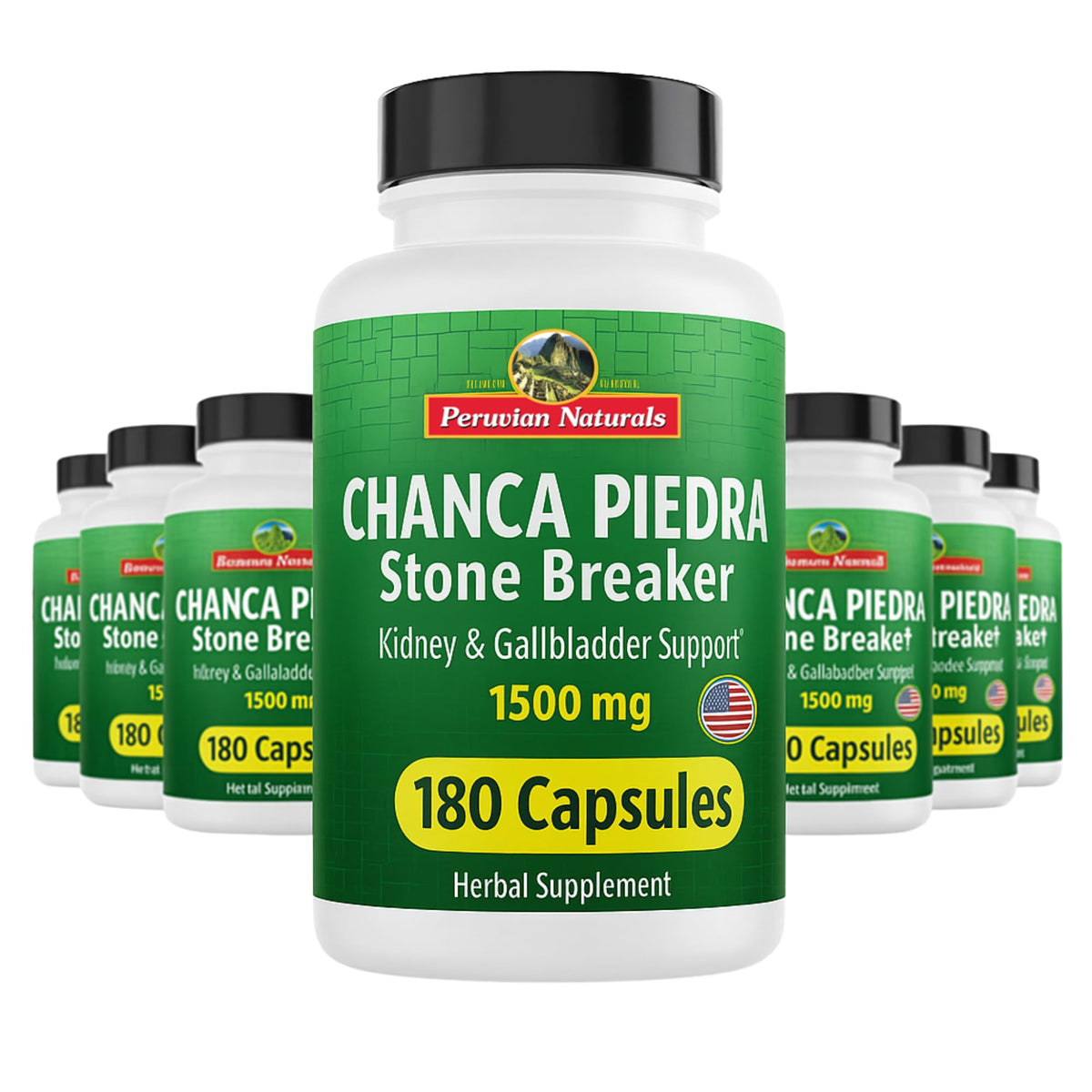 Peruvian Naturals Chanca Piedra Capsules 2160 g vue de face