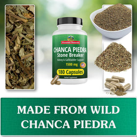 Peruvian Naturals Chanca Piedra gélules ouvertes