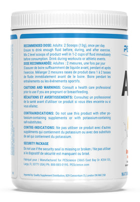 PEScience Amino IV BCAA EAA 460g avec équipement de gym