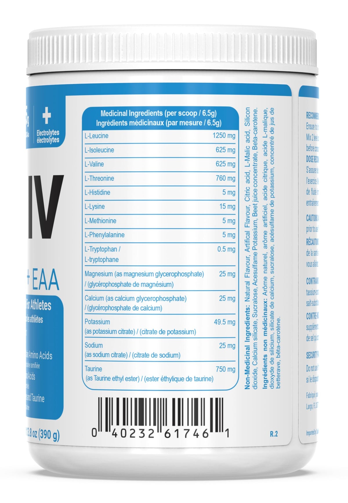 PEScience Amino IV BCAA EAA 460g en utilisation pendant l'entraînement
