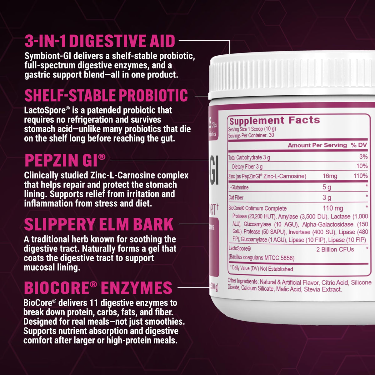 PEScience Complete-GI Poudre Framboise 350g emballage