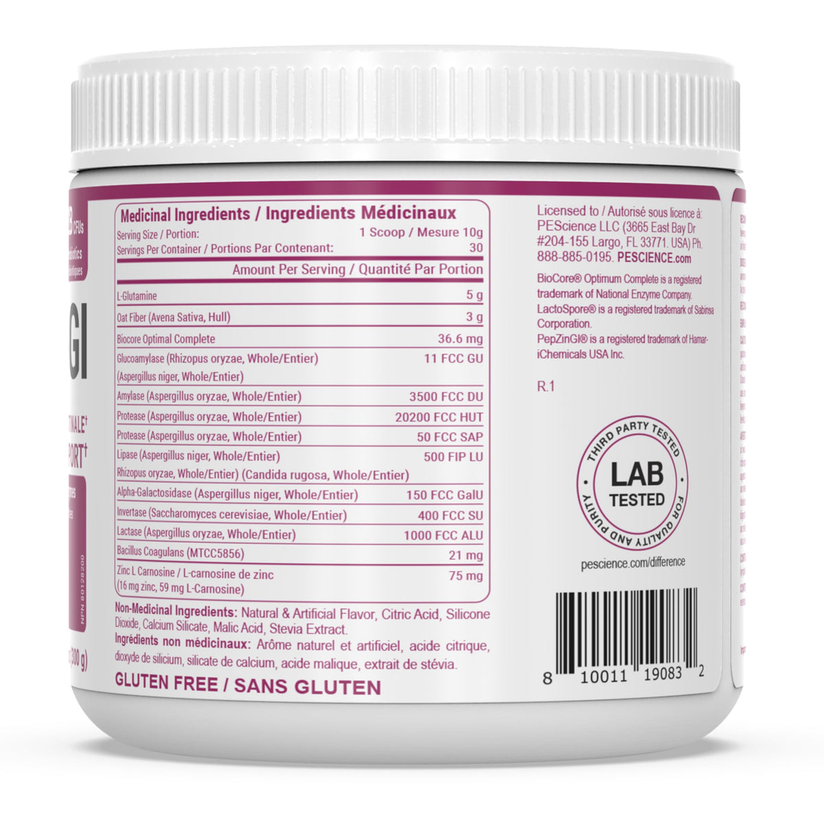 PEScience Complete-GI Poudre Framboise 350g en utilisation