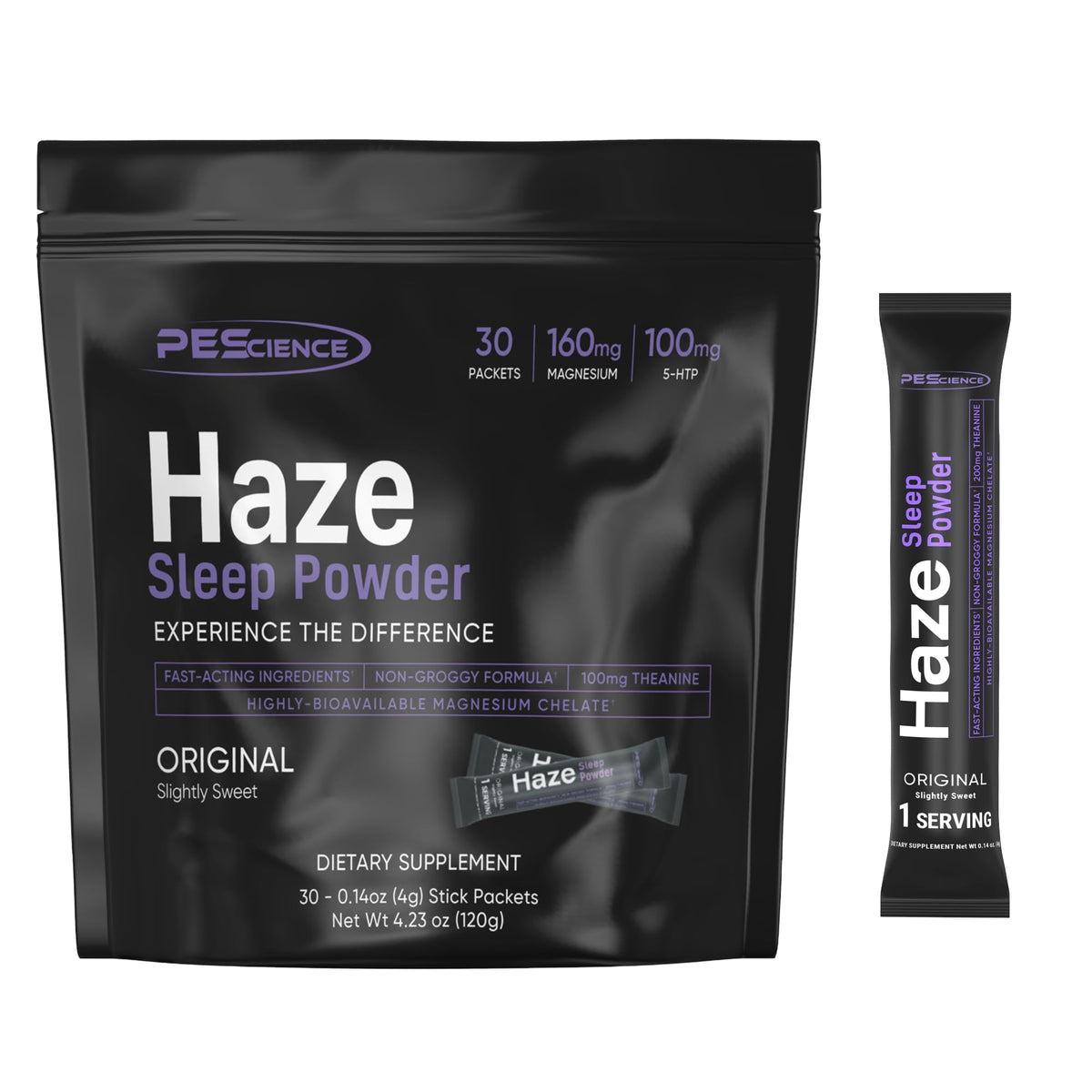 PEScience Haze Poudre de Sommeil Non Aromatisée 30 Portions vue de face