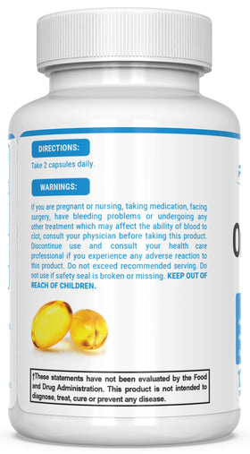 PEScience Omega-3+ complément alimentaire avec information nutritionnelle