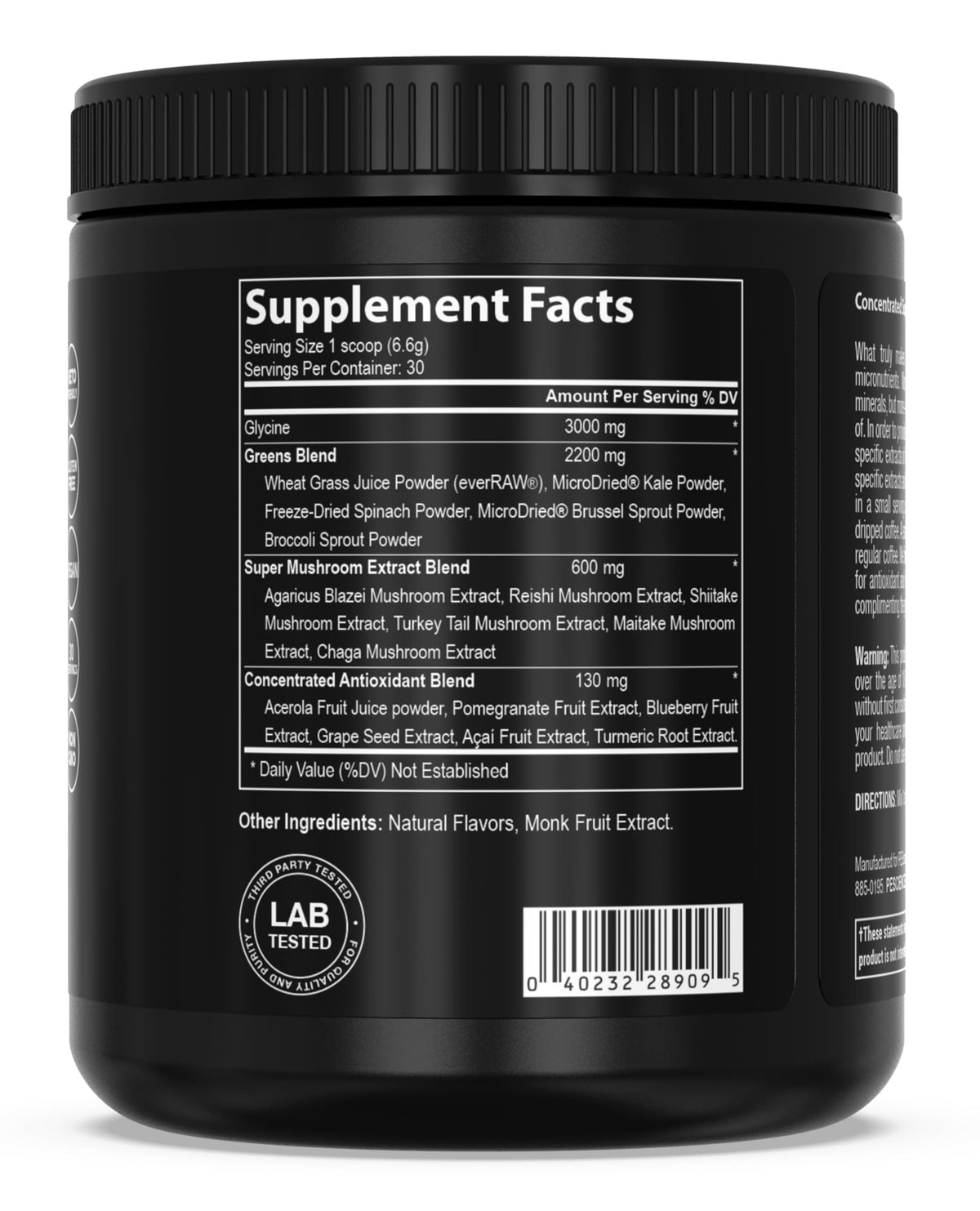 PEScience Poudre de Superaliments Verts 272g en préparation de smoothie