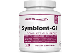 PEScience Symbiont-GI bouteille avec capsules à côté