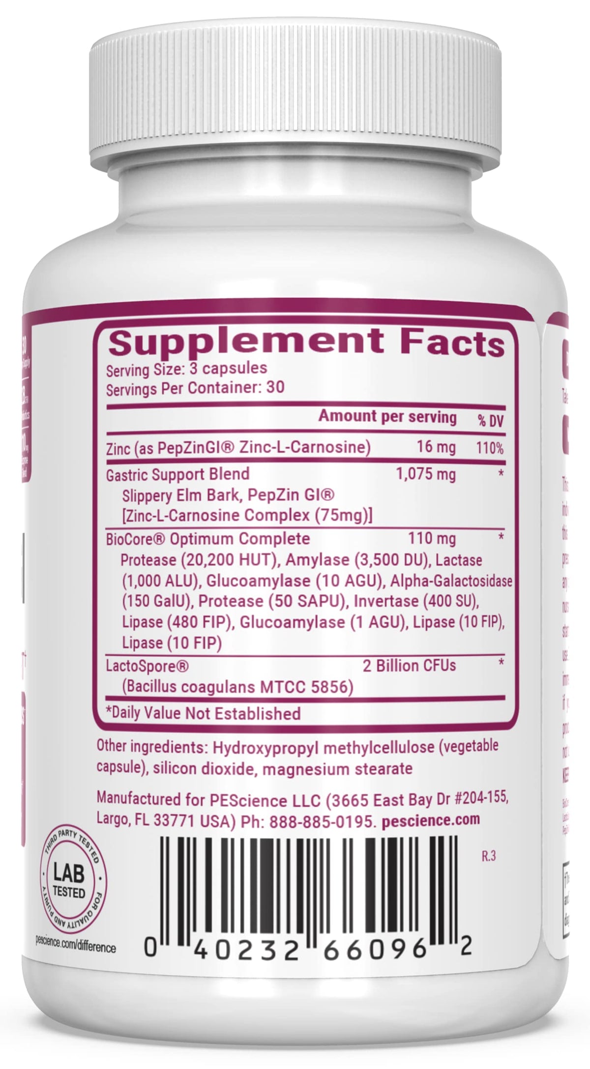 PEScience Symbiont-GI capsules en contexte de vie quotidienne