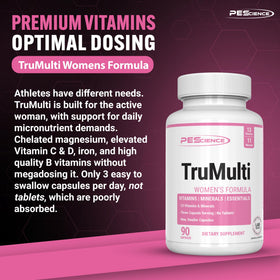 PEScience TruMulti Multivitamin pour Femmes, capsules en détail