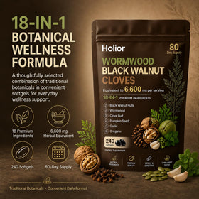 Petalsmooth 240 gélules de formule botanique 18-en-1 avec étiquette visible