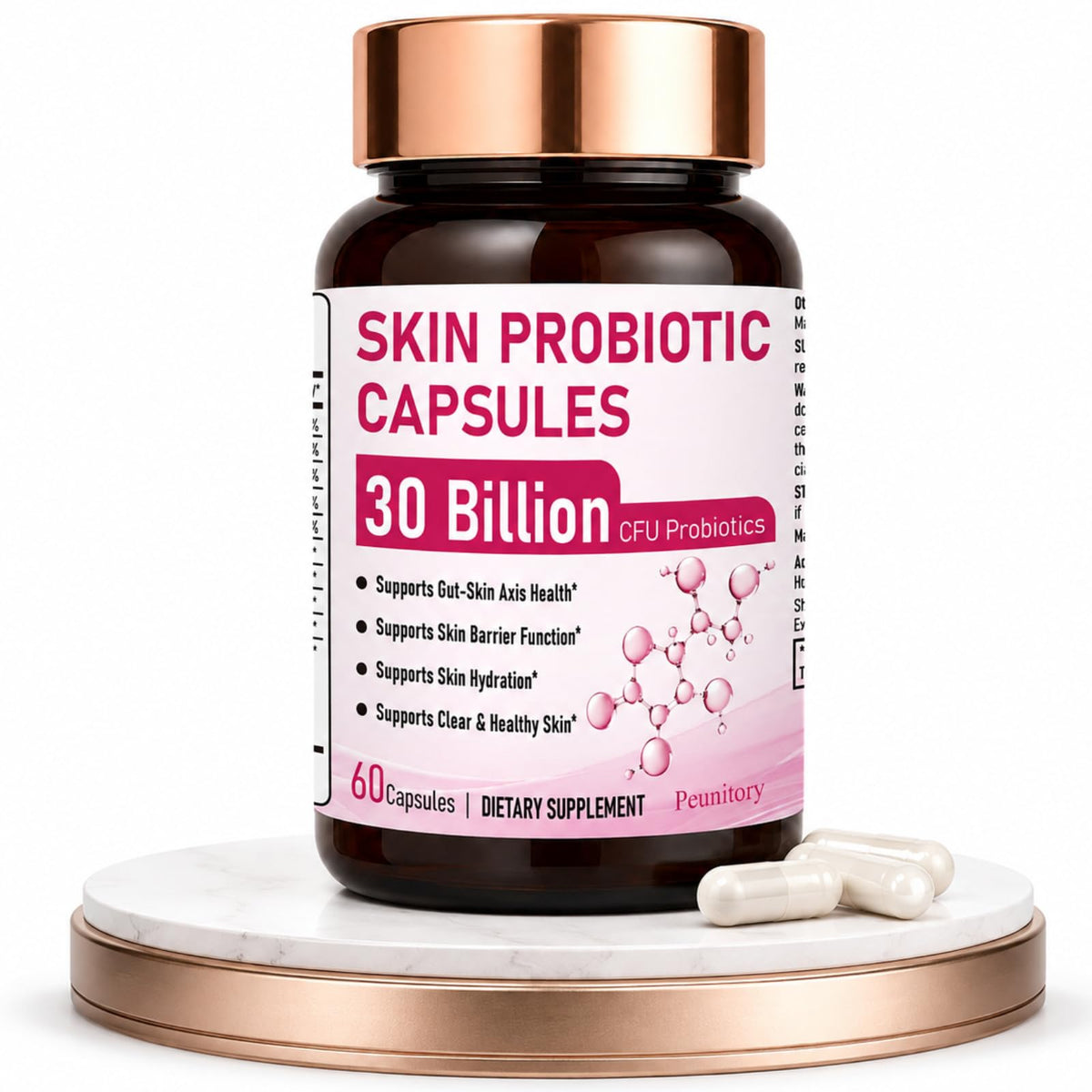 Peunitory Probiotiques pour Femmes 60 capsules vue avant